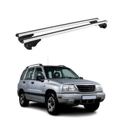 Dachträger Grundträger für Suzuki Vitara II 1999-2005 TÜV Aluminium Silber 2tlg