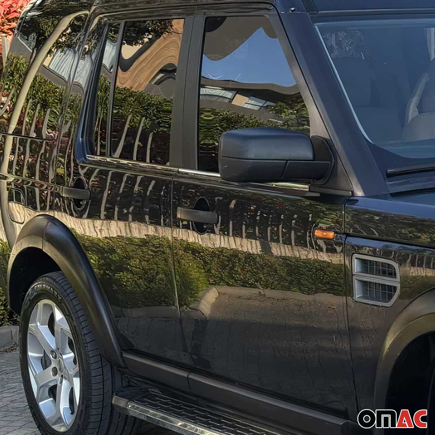 Fensterleisten Zierleisten für Land Rover Discovery 2009-2016 Edelstahl Chrom 4x