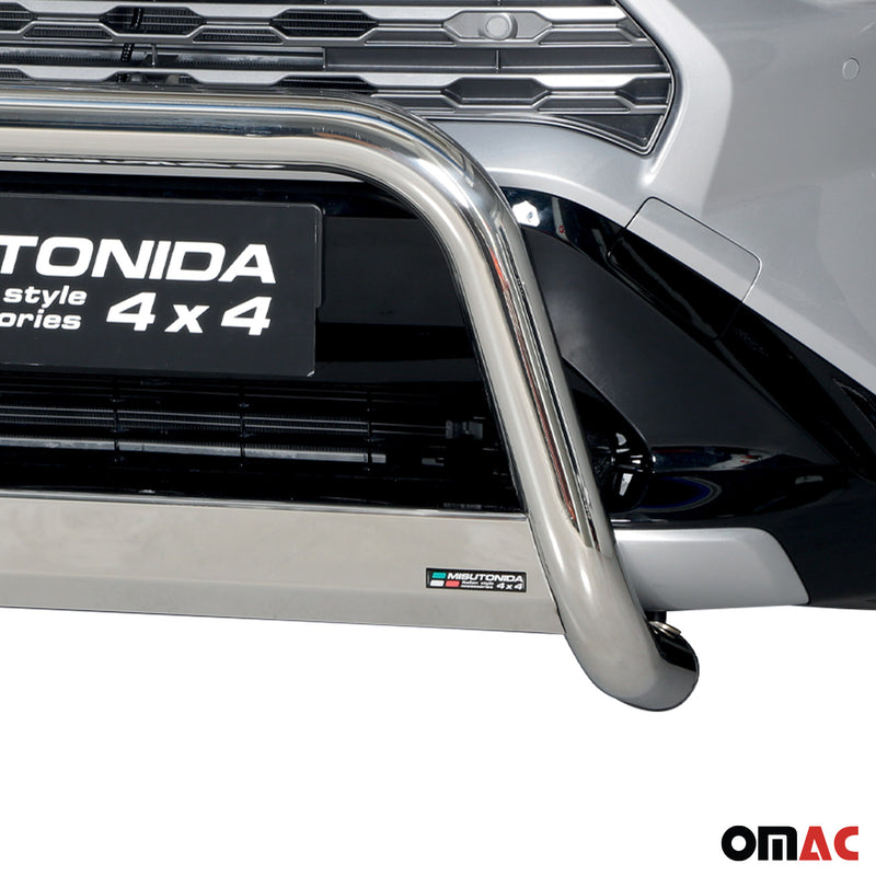 Frontbügel Frontschutzbügel für Toyota RAV4 XA50 2019-2025 Hybrid ø63 Stahl Grau