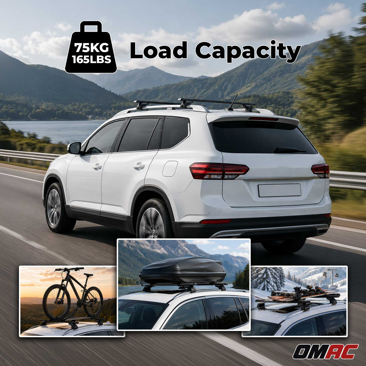 Dachträger für Fiat Uno 1984-1995 Stahl Schwarz Dachgepäckträger