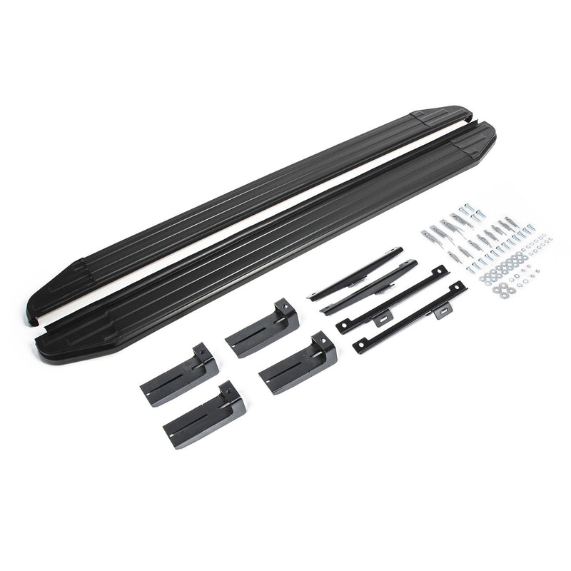 Trittbretter Seitenschweller für VW Tiguan 2016-2024 Alu Schwarz ABE