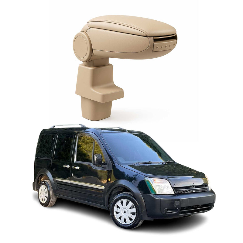Mittelarmlehne für Ford Transit Connect 2002-2009 Aufbewahrungsfach Beige