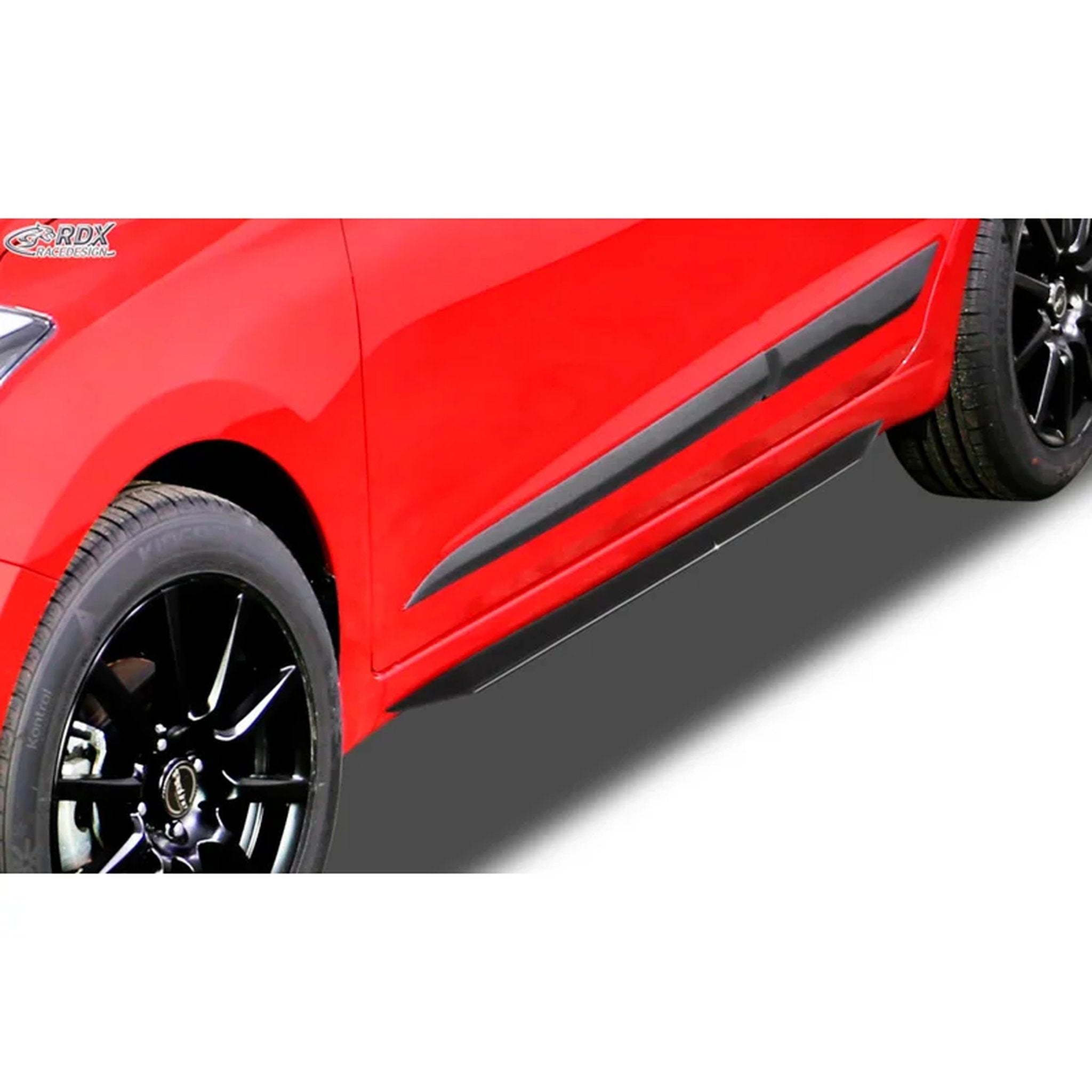 RDX Seitenschweller 'Slim' für Hyundai i20 GB 2014- ABS Schwarz 2er-Set TÜV