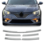 Kühlergrill Leisten Grillleisten für Renault Megane 2015-2020 Edelstahl Chrom 5x