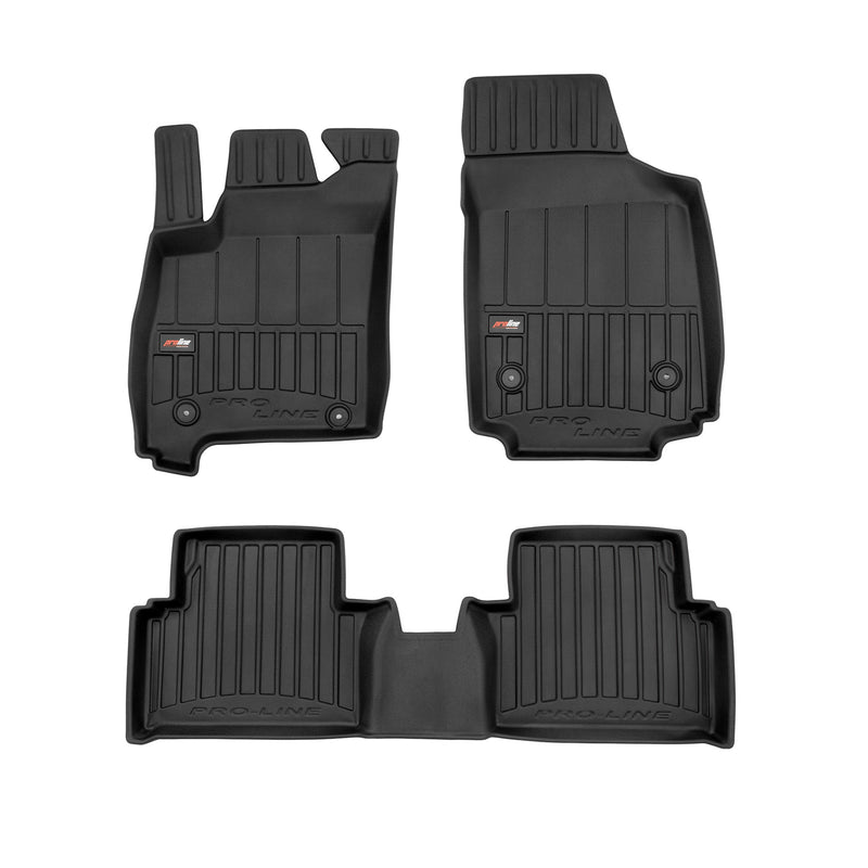 OMAC Gummi Fußmatten für Opel Meriva 2003-2010 Premium TPE Automatten Schwarz 3x