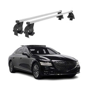 Menabo Dachträger Grundtäger für Genesis G80 2017-2026 50kg Stahl Silber 2 tlg
