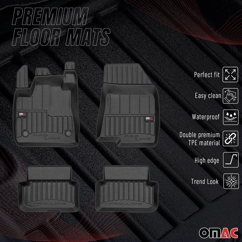 OMAC Gummi Fußmatten für Dacia Sandero 2021-2025 Premium TPE Automatten 4tlg