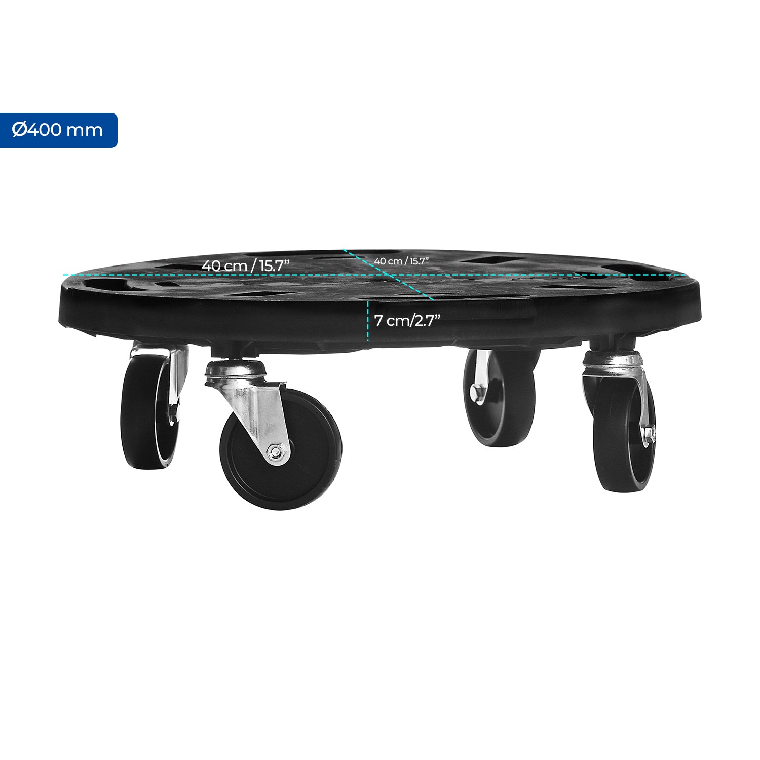 Pflanzenroller Rollbrett Transportroller Möbelroller 275 kg Reifenträger Ø400