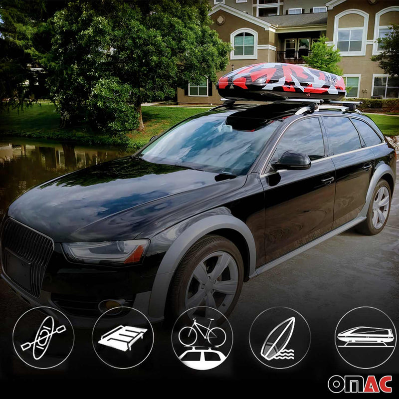 Dachträger für Alfa Romeo 159 2006-2013 Gepäckträger Grundträger Alu Schwarz 2x