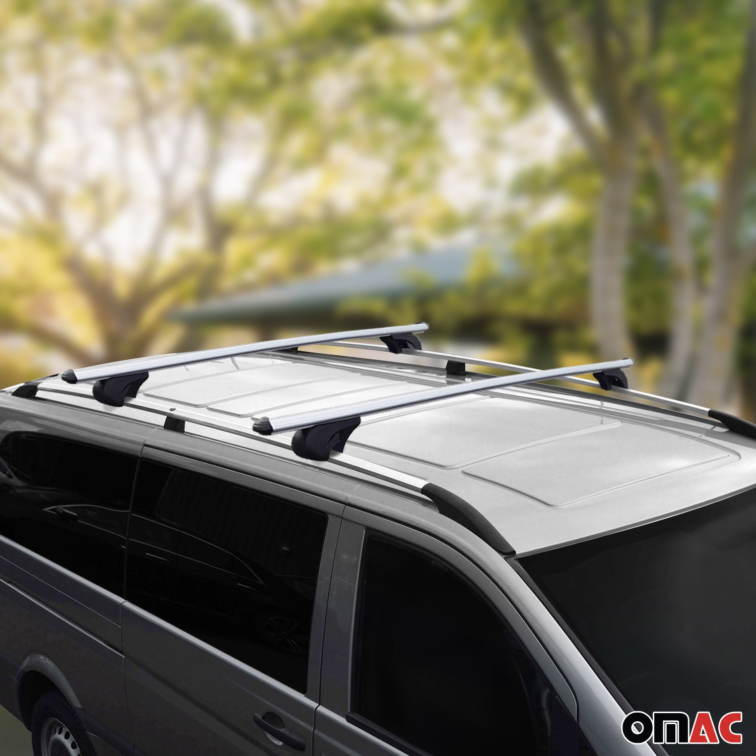 Dachreling + Dachträger SET für VW Caddy 2015-2020 Kurzer Aluminium Silber 4tlg