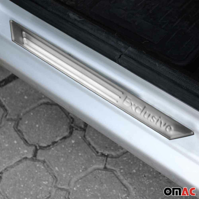 Exclusive Chrom Einstiegsleisten Türschutzleiste Türrahmen Schutz Edelstahl 4x