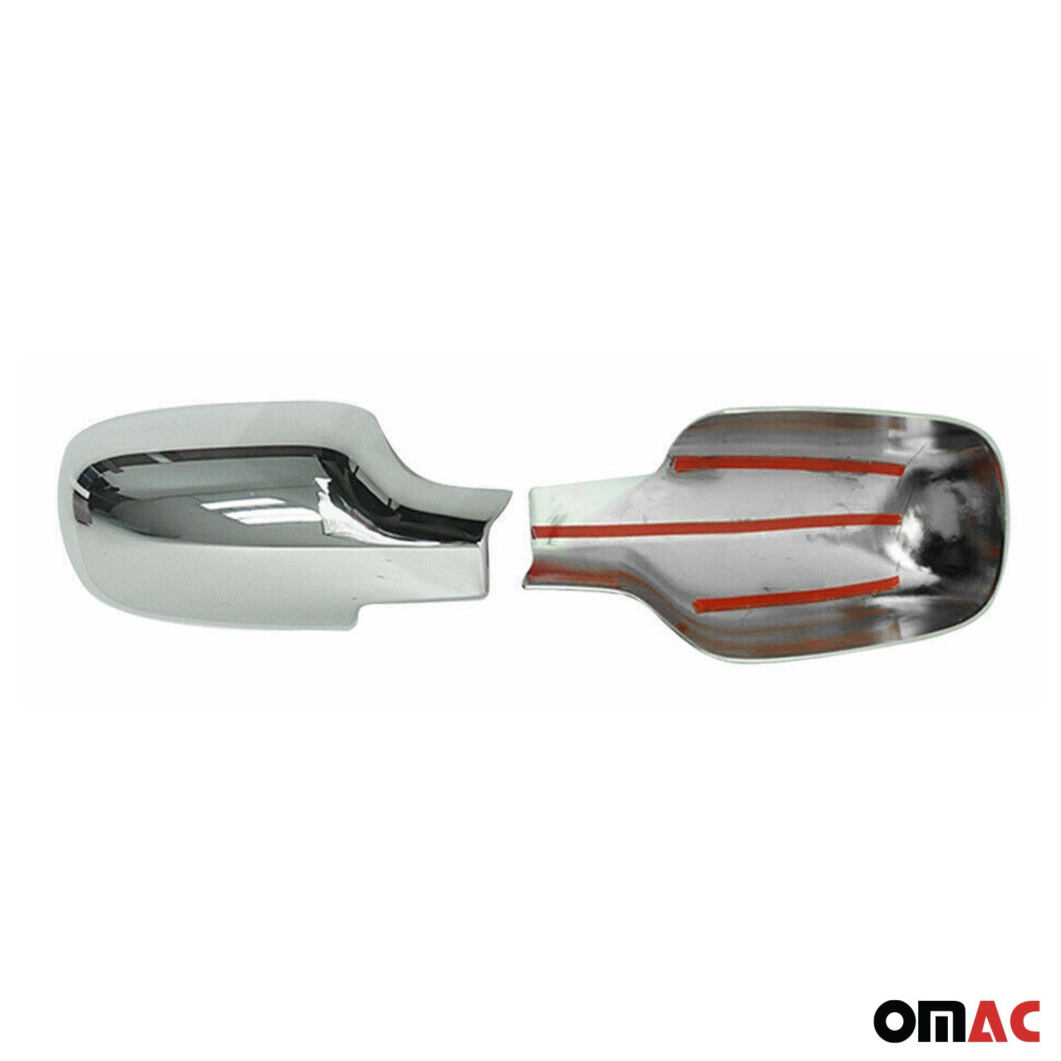 Spiegelkappen Spiegelabdeckung für Renault Clio 2005-2013 Edelstahl Chrom 2tlg