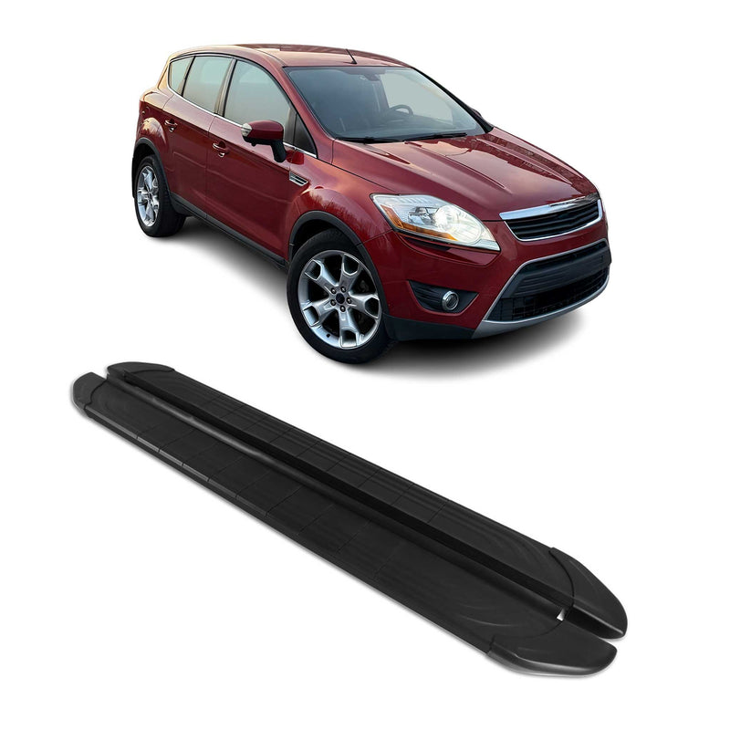 Trittbretter Seitenschweller für Ford Kuga 2008-2011 Aluminium Schwarz 2tlg