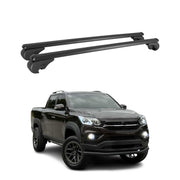 Dachträger für Ssangyong Grand Musso 2018-2026 Gepäckträger Aluminium Schwarz 2x