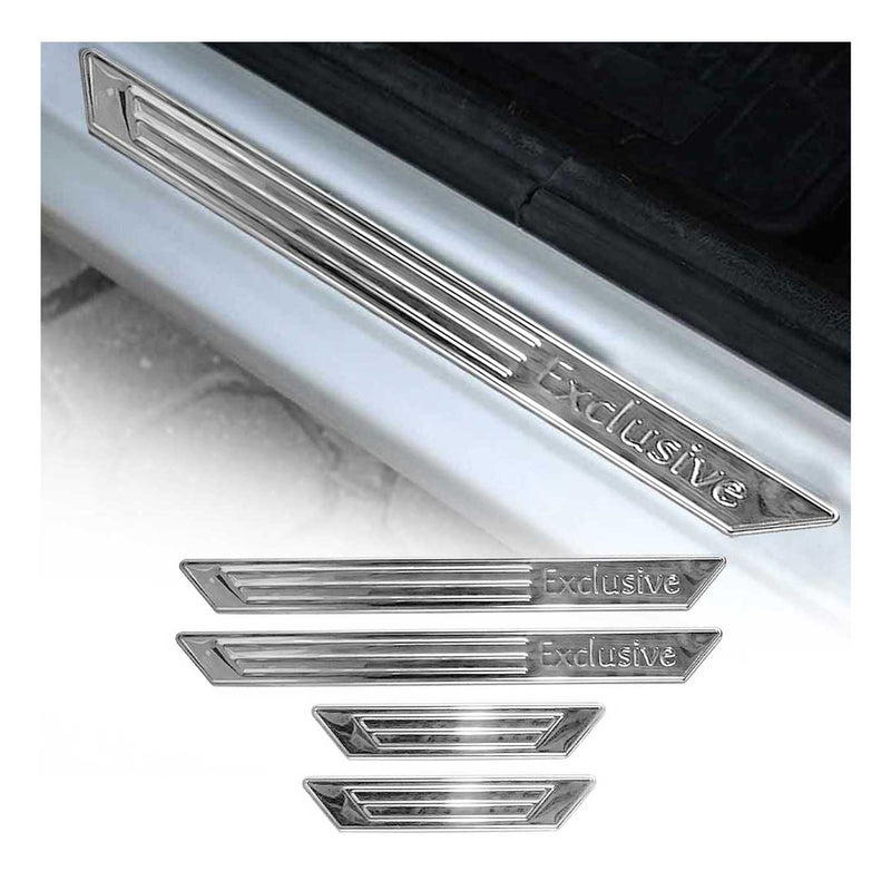Exclusive Chrom Einstiegsleisten Türschutzleiste Türrahmen Schutz Edelstahl 4x