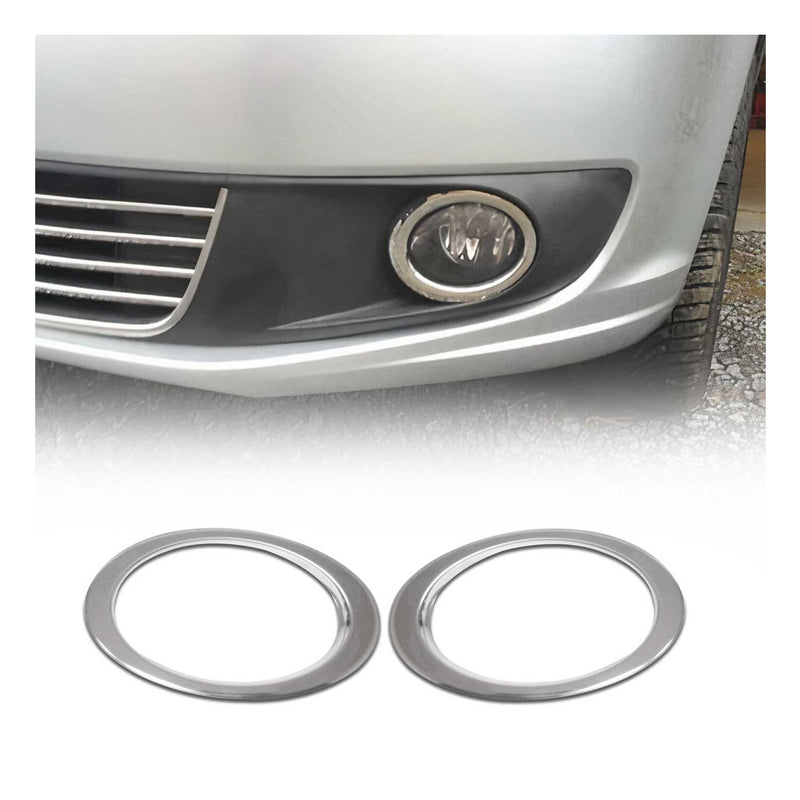 Nebelscheinwerfer Rahmen Umrandung für VW Caddy 2010-2015 Edelstahl Silber 2tlg