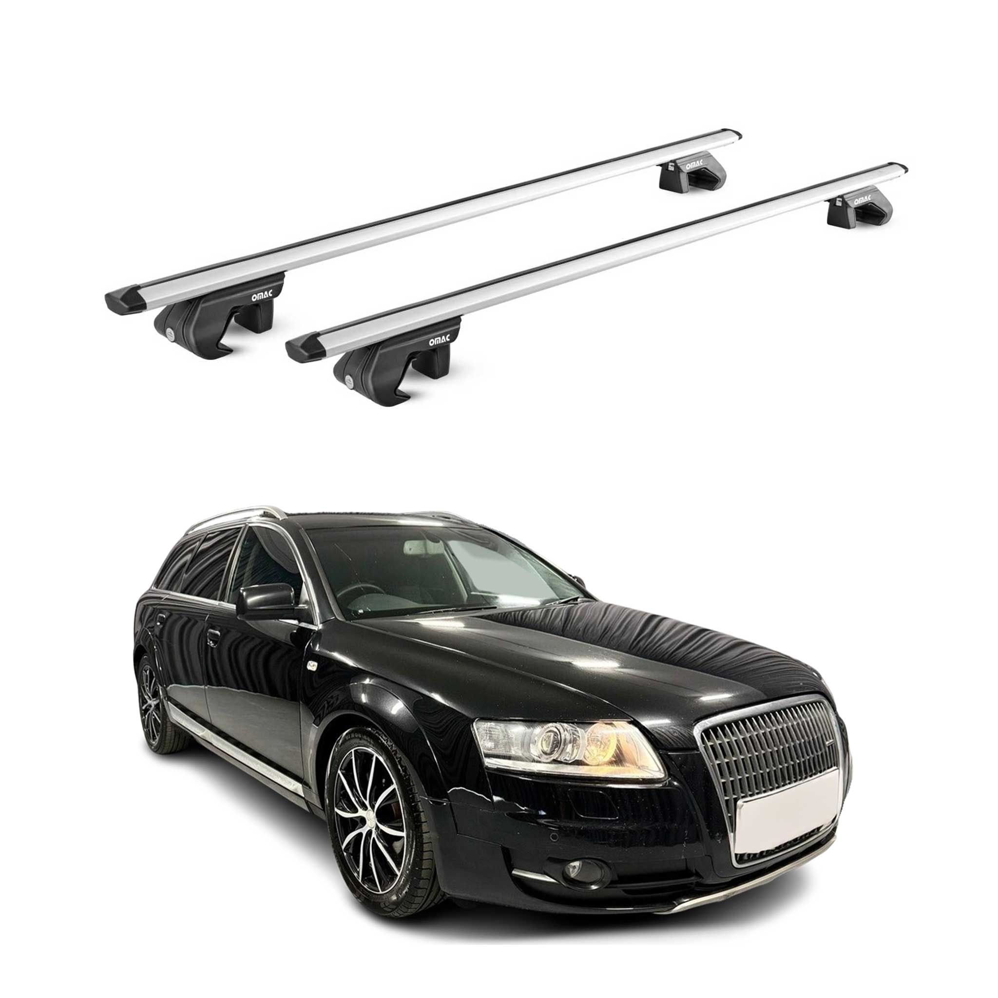 Dachträger für Audi A6 C6 C7 Allroad 2006-2018 5 tür 90kg Alu Silber 2x ABE