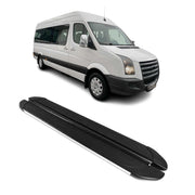 Trittbretter Seitenschweller für VW Crafter 2006-2018 L4 L5 Alu Schwarz Grau
