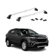 Dachträger Grundtäger für Suzuki S-Cross 2022-2026 100kg Alu Silber 2 tlg ABE