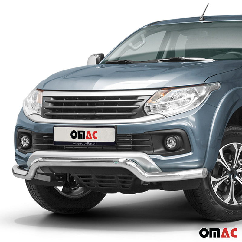 Frontbügel Frontschutzbügel Schutz für Fiat Fullback 2016-2021 Stahl ABE Silber