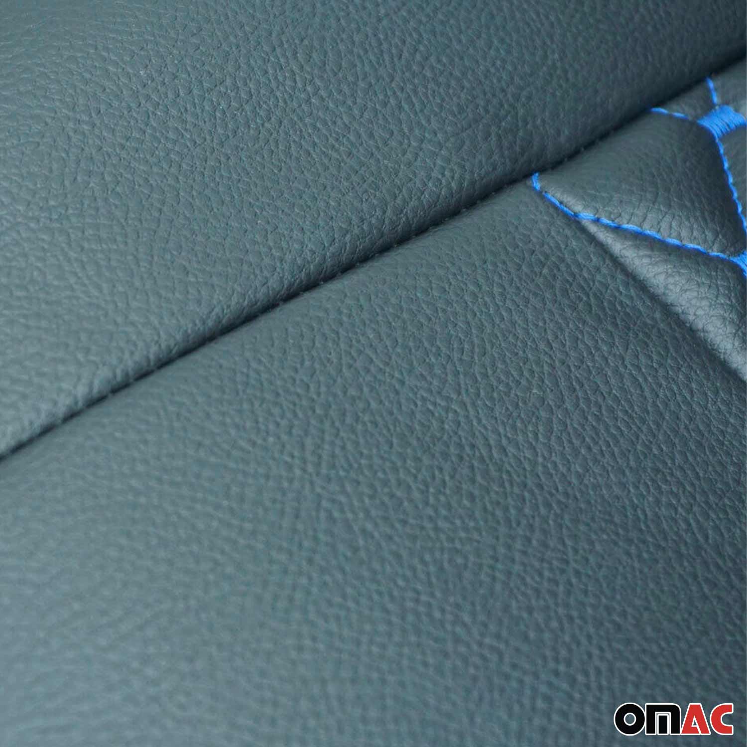 Sitzbezüge Schonbezüge für Ford Transit 2000-2014 Kunstleder Schwarz Blau