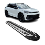 Trittbretter Seitenschweller für VW Tiguan mk3 2024-2026 Alu Grau 2tlg