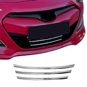 Kühlergrill Leisten Grillleisten für Hyundai i30 2012-2017 Edelstahl Chrom 3tlg
