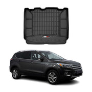 Gummi Kofferraumwanne für Ford Kuga II 2012-2019 Version mit Reserverad Schwarz
