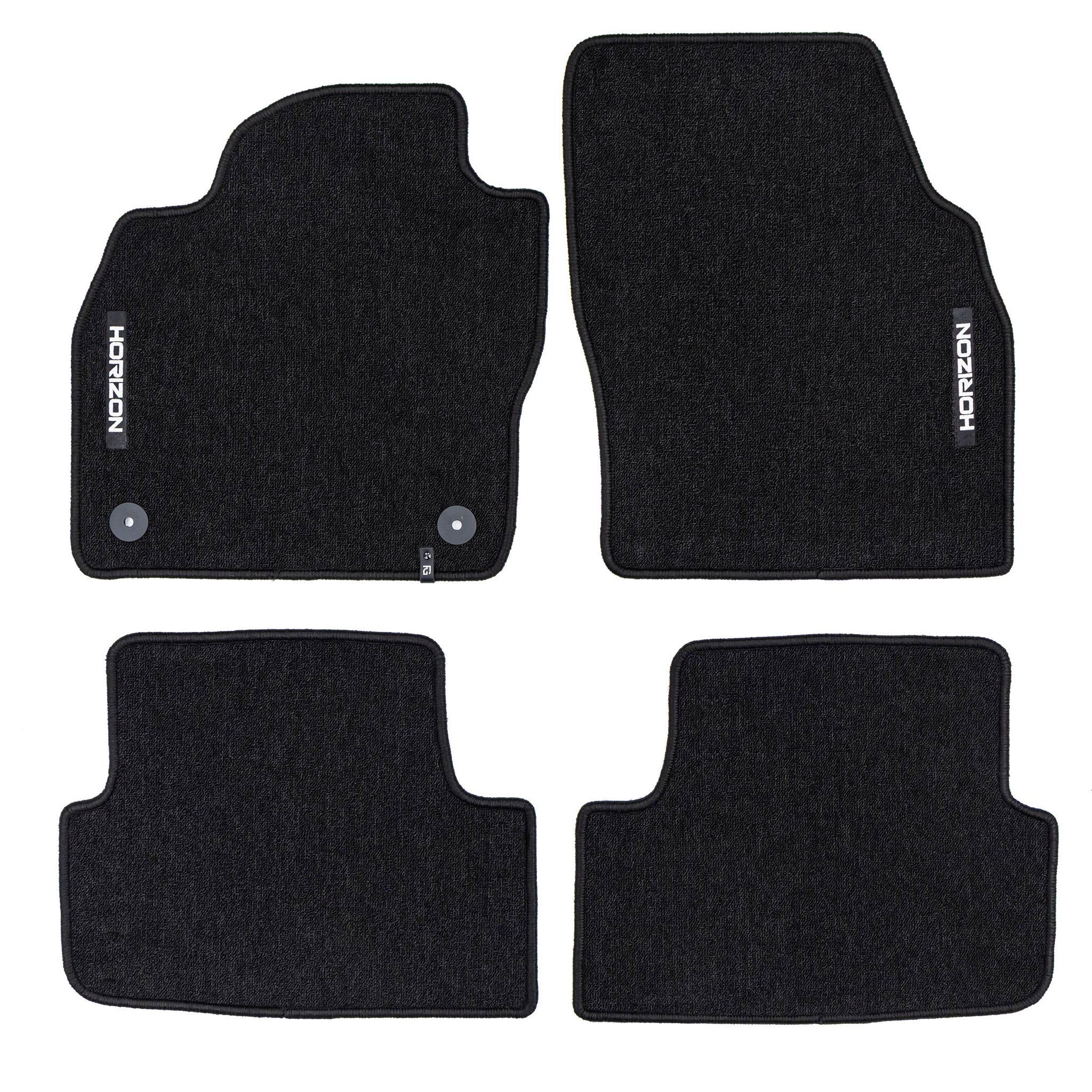 Velours Fußmatten für Seat Ibiza V 2017-2025 Autoteppich Automatten Schwarz 4tlg