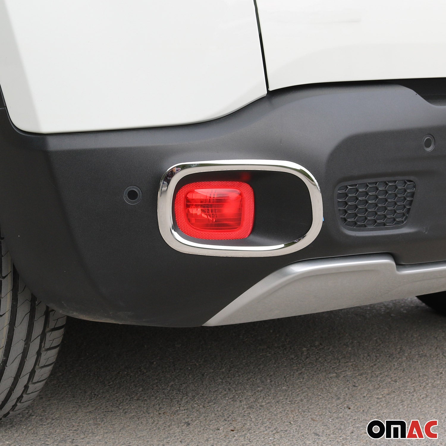 Reflektor Blenden Reflektorleiste für Jeep Renegade 2014-2019 Edelstahl Chrom