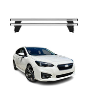 Menabo Dachträger für Subaru Impreza mk5 Schrägheck 2016-2023 75kg Alu Silber 2x