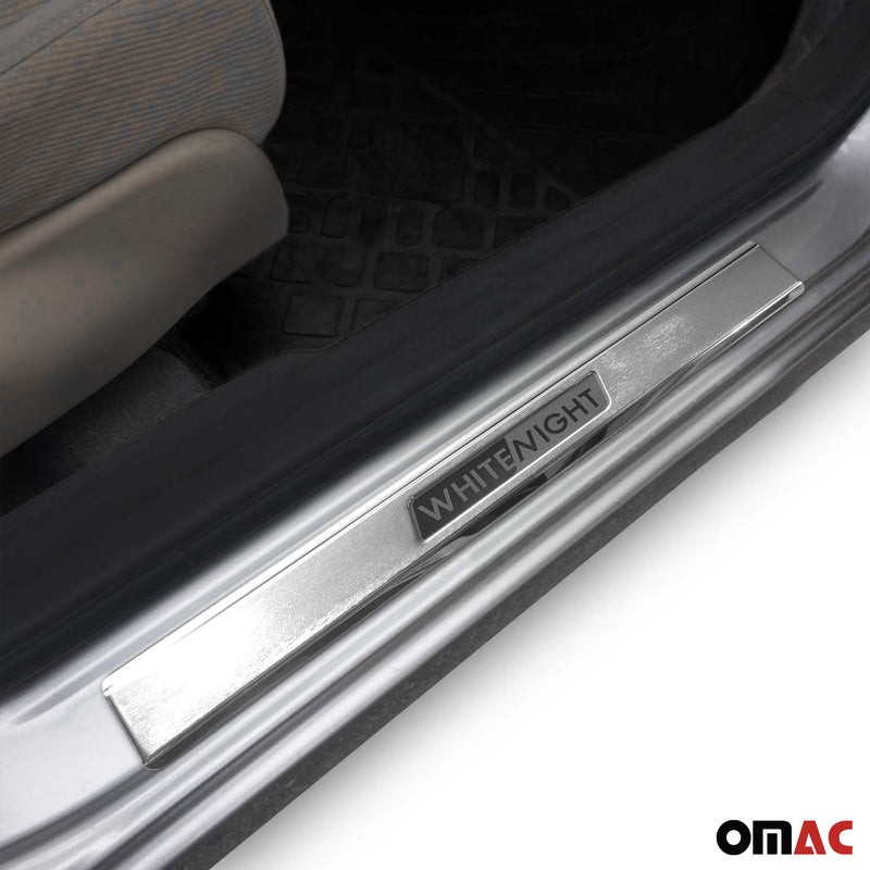 Door sill trims for VW T-Roc 2017-2025 stainless steel chrome 2x