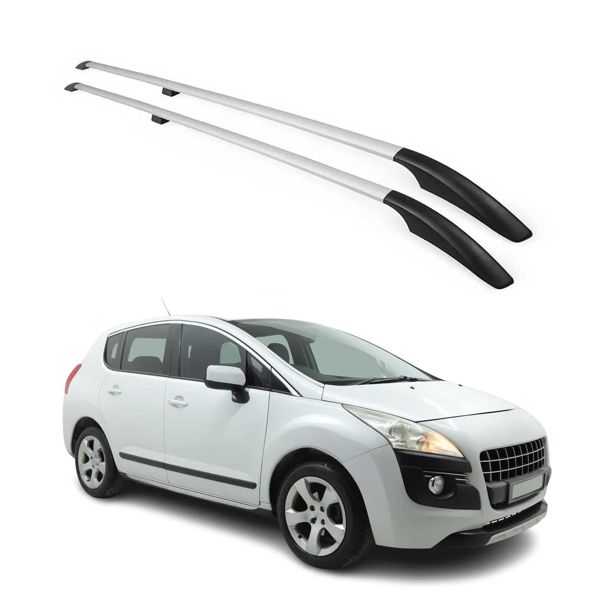 Dachreling Dachgepäckträger Relingträger für Peugeot 3008 2009-2016 Alu Silber