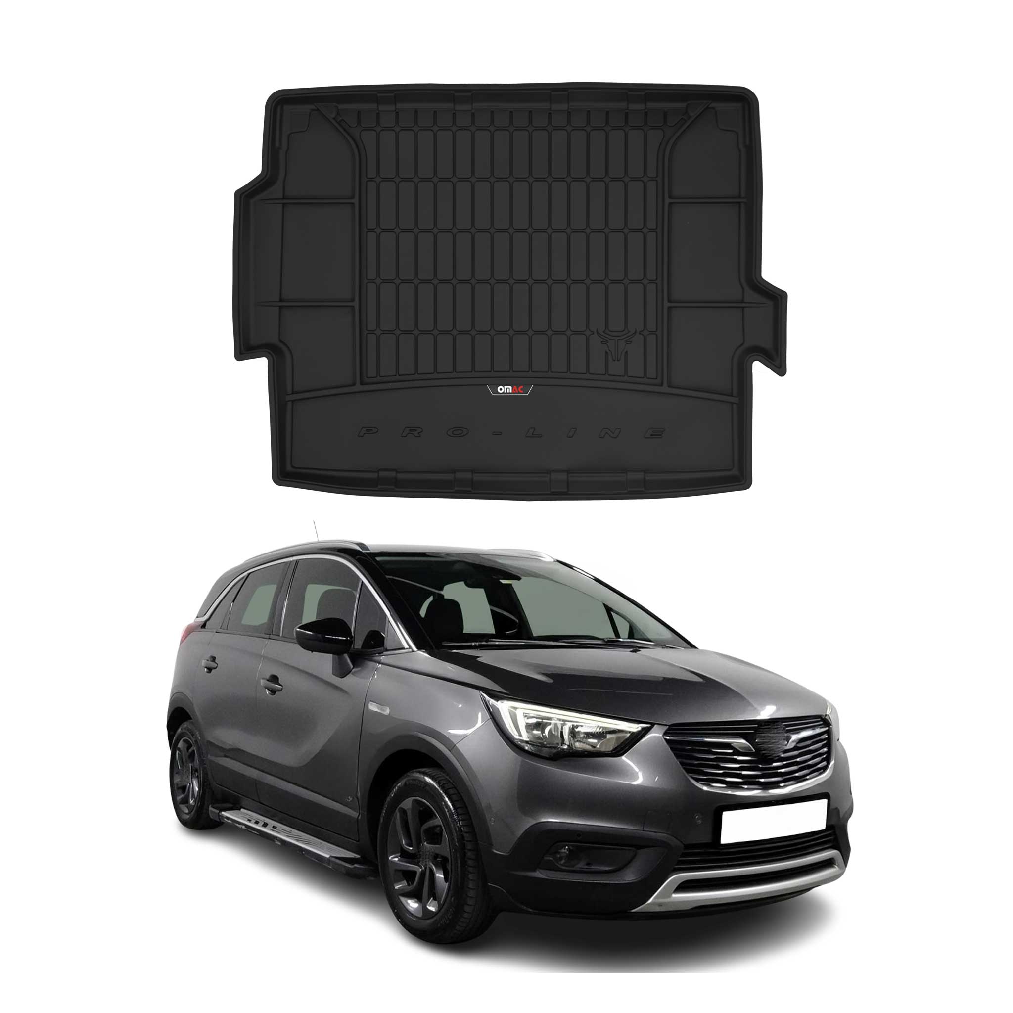 OMAC Gummi Kofferraumwanne für Opel Grandland X 2017-2024 TPE Laderaumwanne