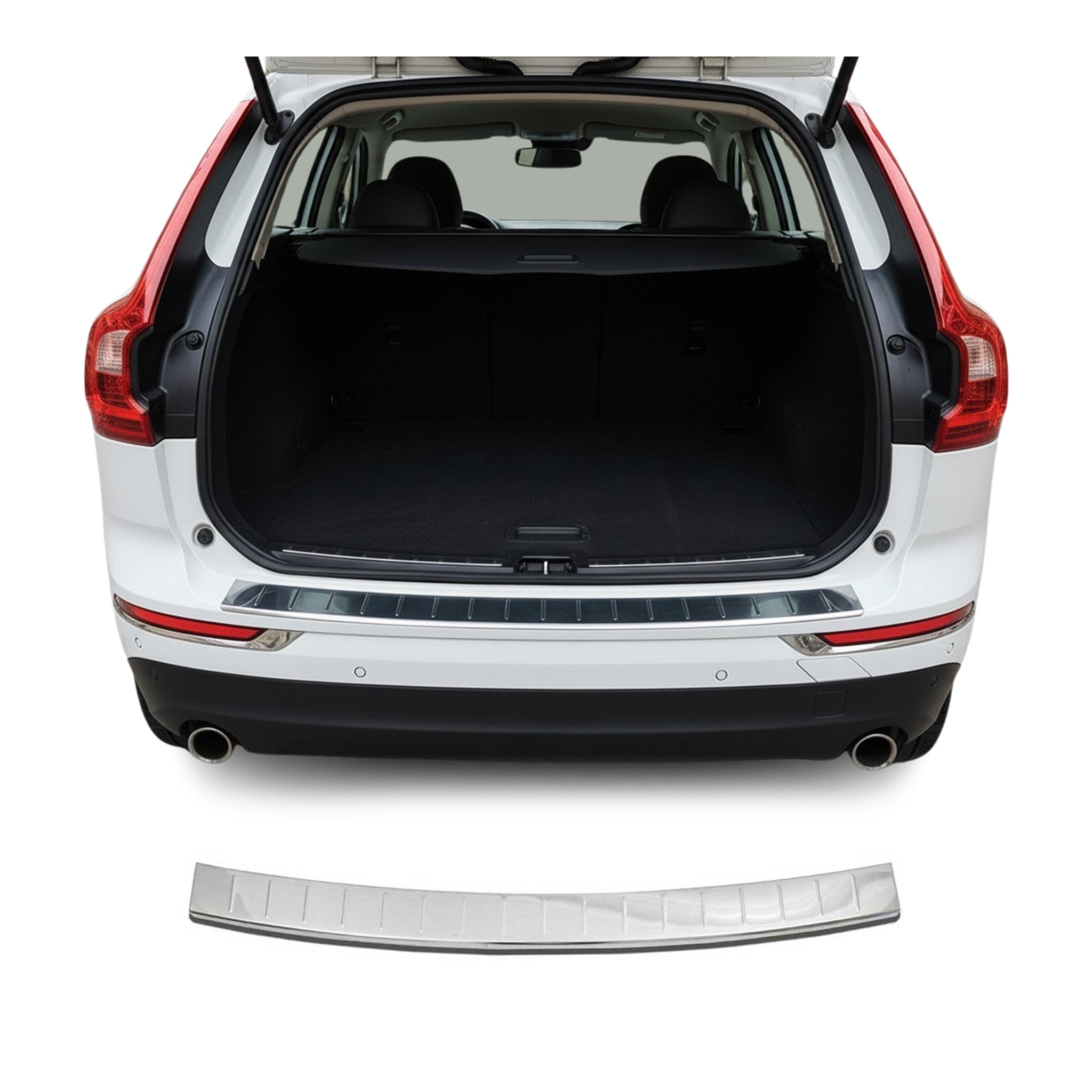 Ladekantenschutz Stoßstangenschutz für Volvo XC60 II 2018-2026 Edelstahl Chrom