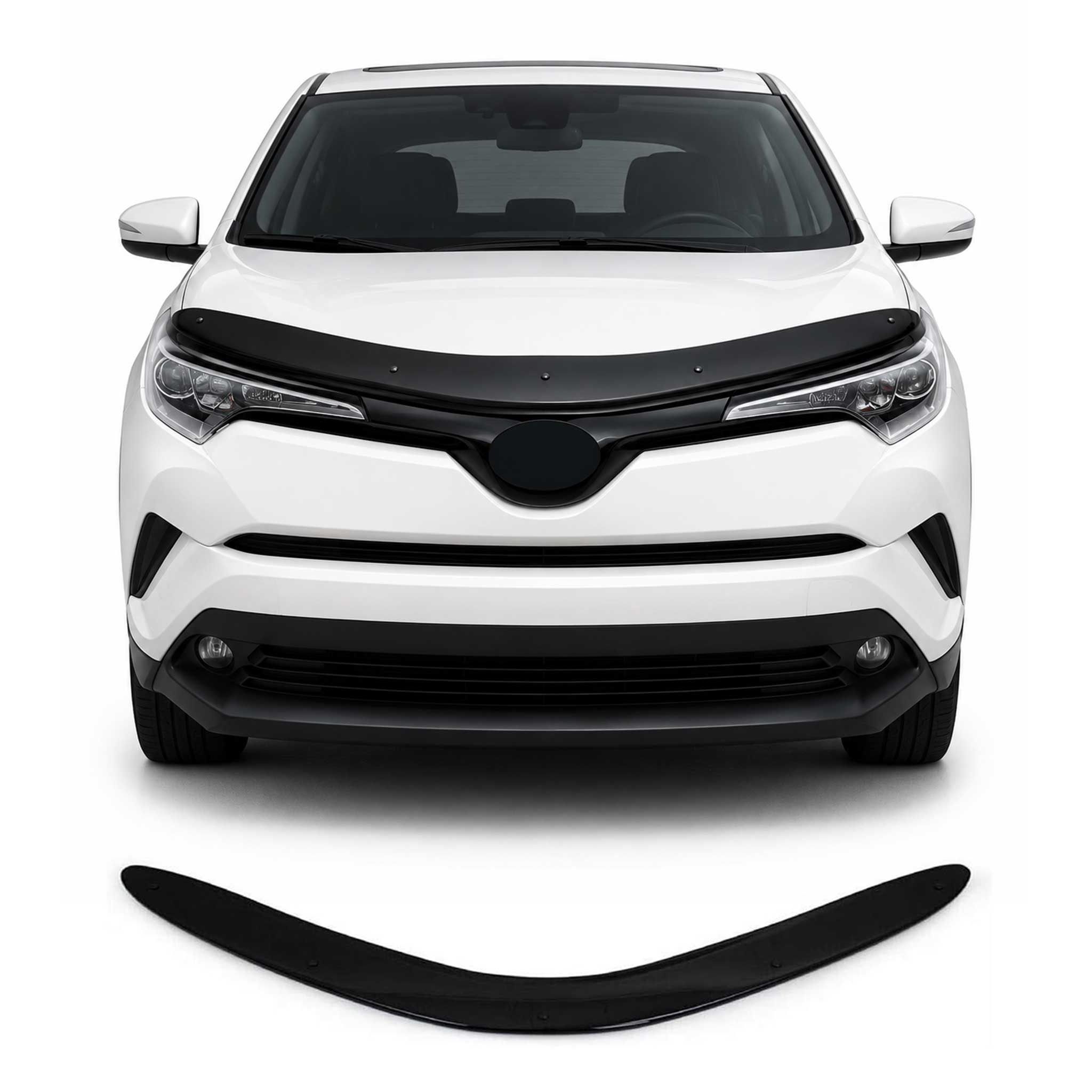 Motorhaube Deflektor Insekten Steinschlagschutz für Toyota C-HR 2016-2022 Dunkel
