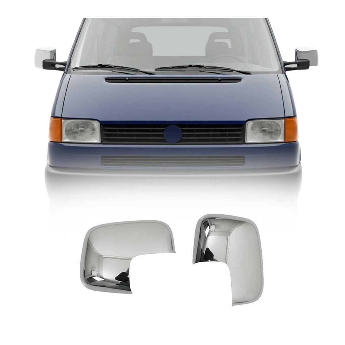 Spiegelkappen Spiegelabdeckung für VW Transporter T4 1990-2003 RHD Edelstahl