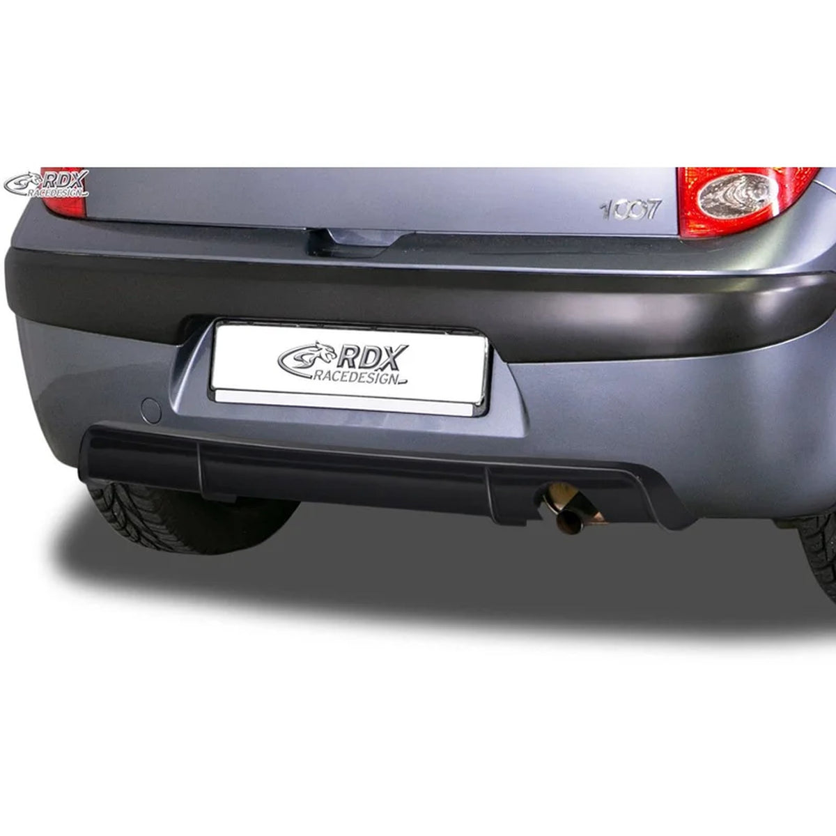 RDX Heckschürzenansatz Diffuser für Peugeot 1007 2005- ABS TÜV