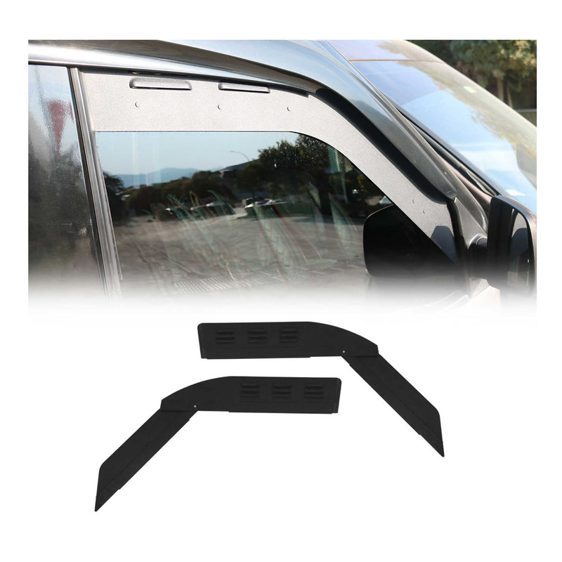 Lüftungsgitter Be & Entlüftung für VW Transporter T2 1967-1979 Alu Schwarz 2tlg