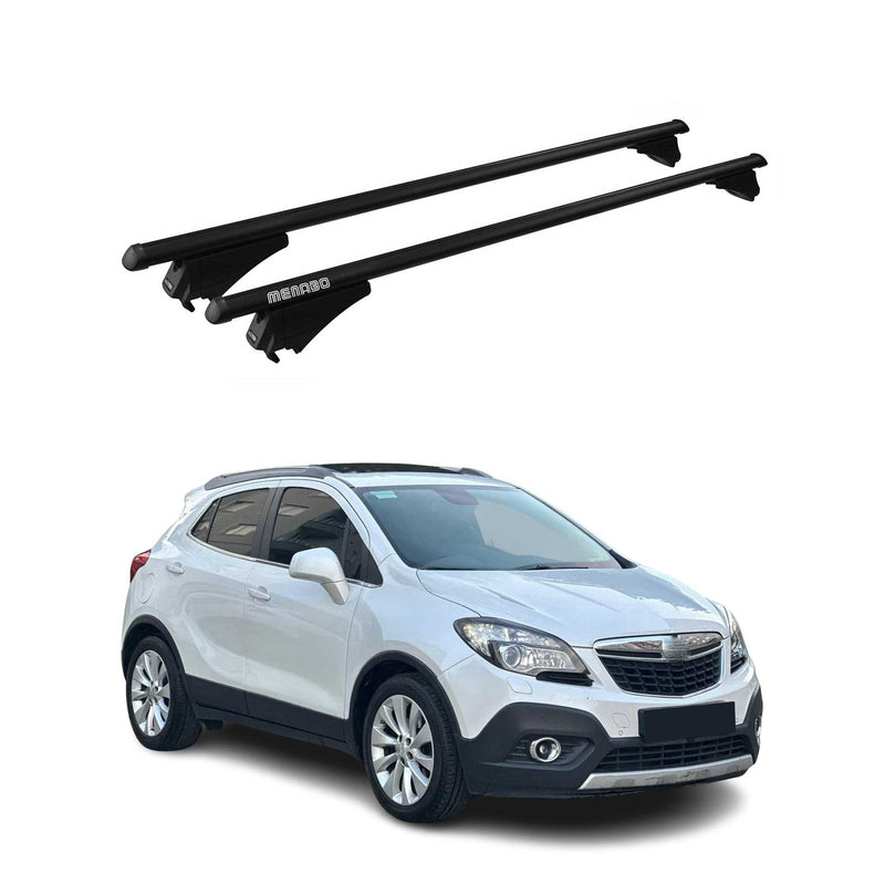 Menabo Dachträger Grundtäger für Opel Mokka \ Mokka X 2012-2019 75kg Alu Schwarz