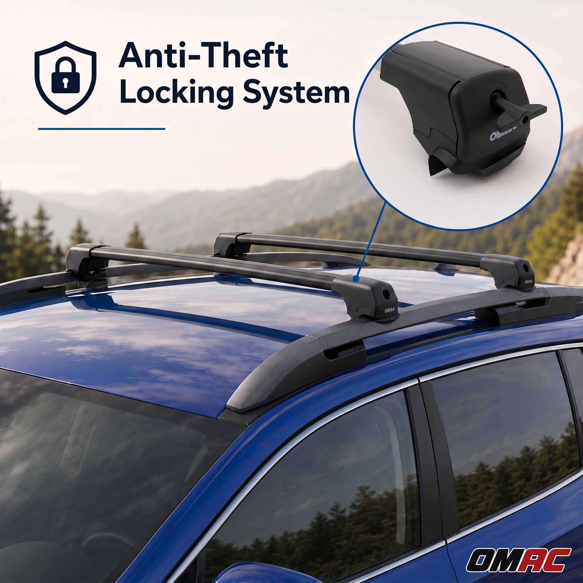 Dachträger Grundträger für Ford Kuga I 2008-2012 Aluminium 75kg Schwarz 2tlg