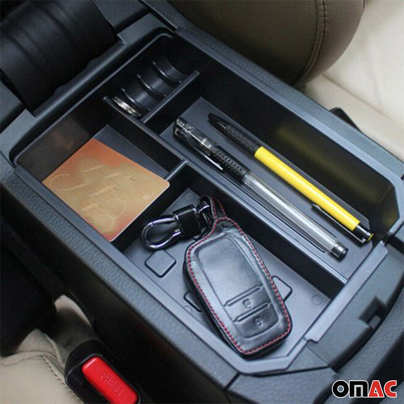 Armauflage Ablagebox Zentrale Storage-Box für Toyota RAV4 2013-2018 ABS Schwarz