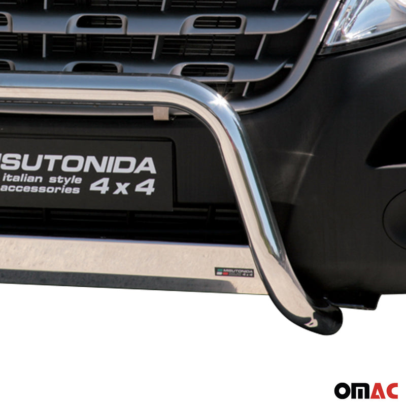 Frontbügel Frontschutzbügel für Renault Master 2010-2018 Grau Edelstahl ø63 mm