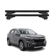 Menabo Dachträger für Suzuki S-Cross 2022-2026 Abschließbar Aluminium Schwarz 2x