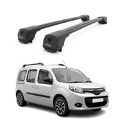 Dachträger für Renault Kangoo III Maxi 2022-2026 Aluminium 75kg Schwarz 2tlg