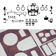 Innenraum Dekor Cockpit für Citroen Nemo 2008-2021 Wurzelholz Optik 27tlg