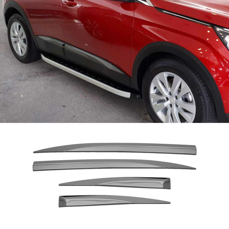 Seitentürleiste Türleiste für Peugeot 3008 Active P84 2016-2025 Chrom Dunkel 4x