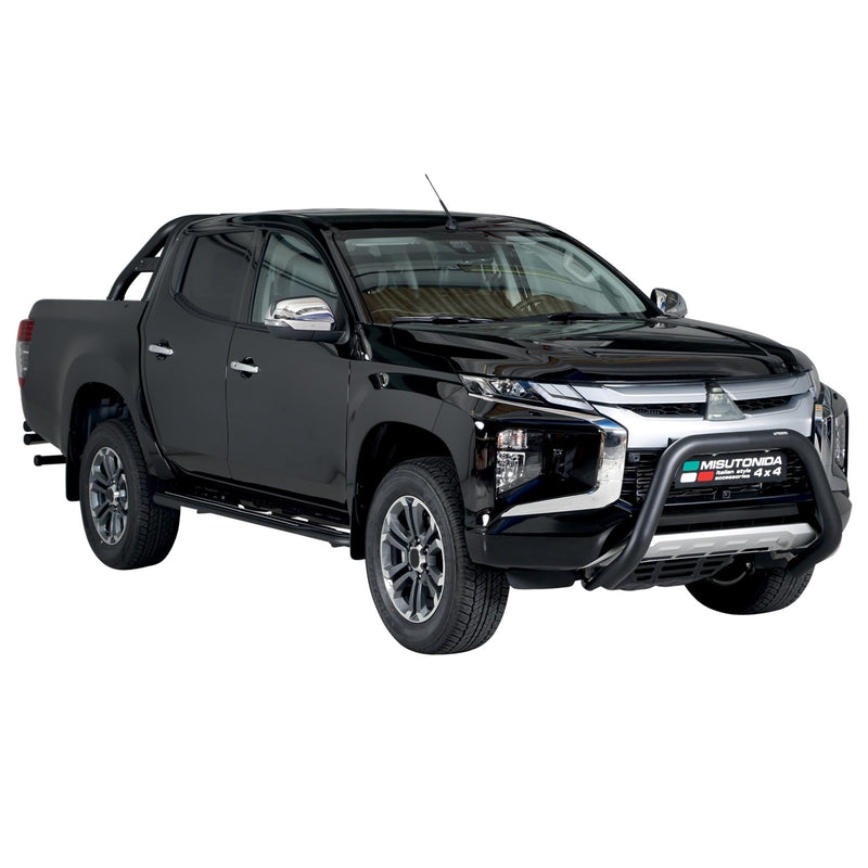 Frontbügel Frontschutzbügel für Mitsubishi L200 2019-2024 ø76mm Stahl Schwarz