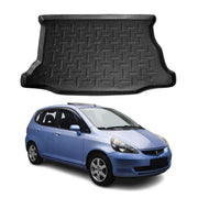 Kofferraumwanne Laderaumwanne für Honda Jazz 2001-2008 Gummi TPE Schwarz
