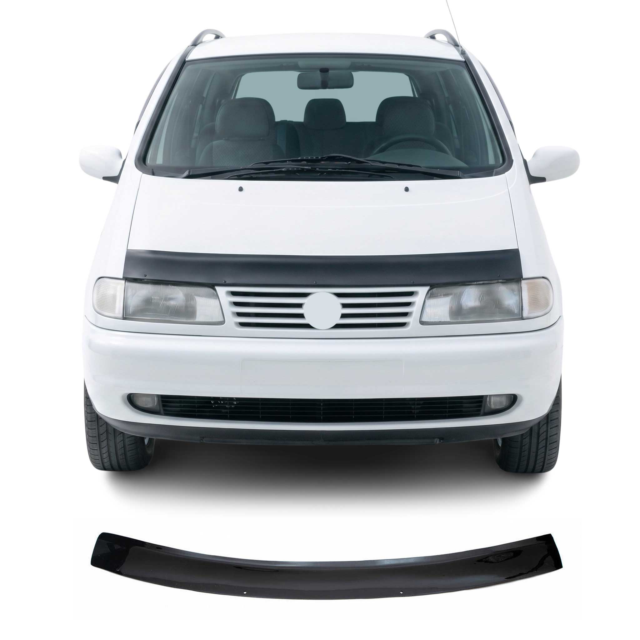 Motorhaube Deflektor Insekten Steinschlagschutz für VW Sharan 1995-2000 Dunkel